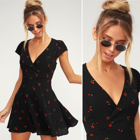 lulus cherry dress